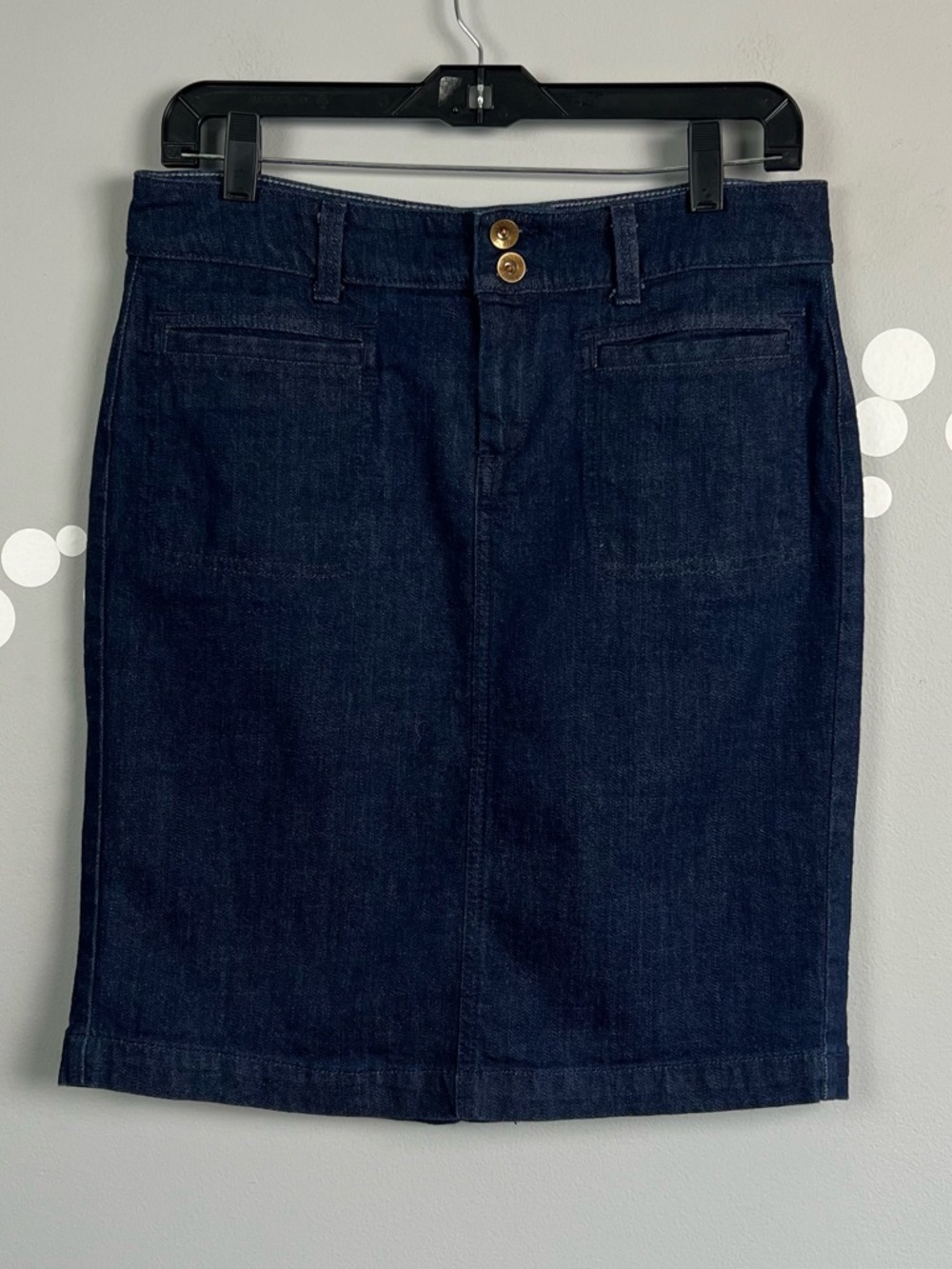 Banana Republic Denim Skirt Vintage Straight Jean Size 28